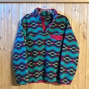 Retro Patagonia Lightweight Synchilla Snap-T Fleece Pullover